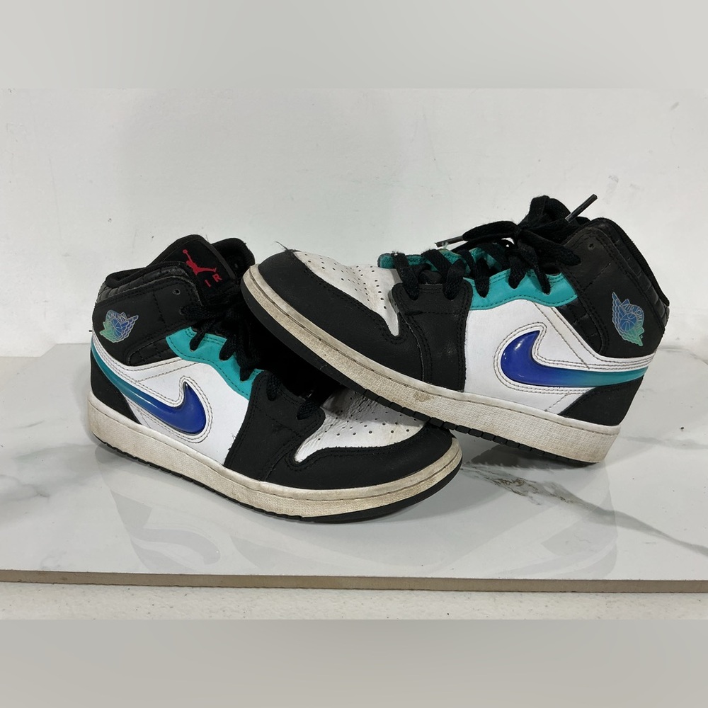 Nike Air Jordan 1 Mid Formula 23 Gradient Black Sneakers FQ8095-001
